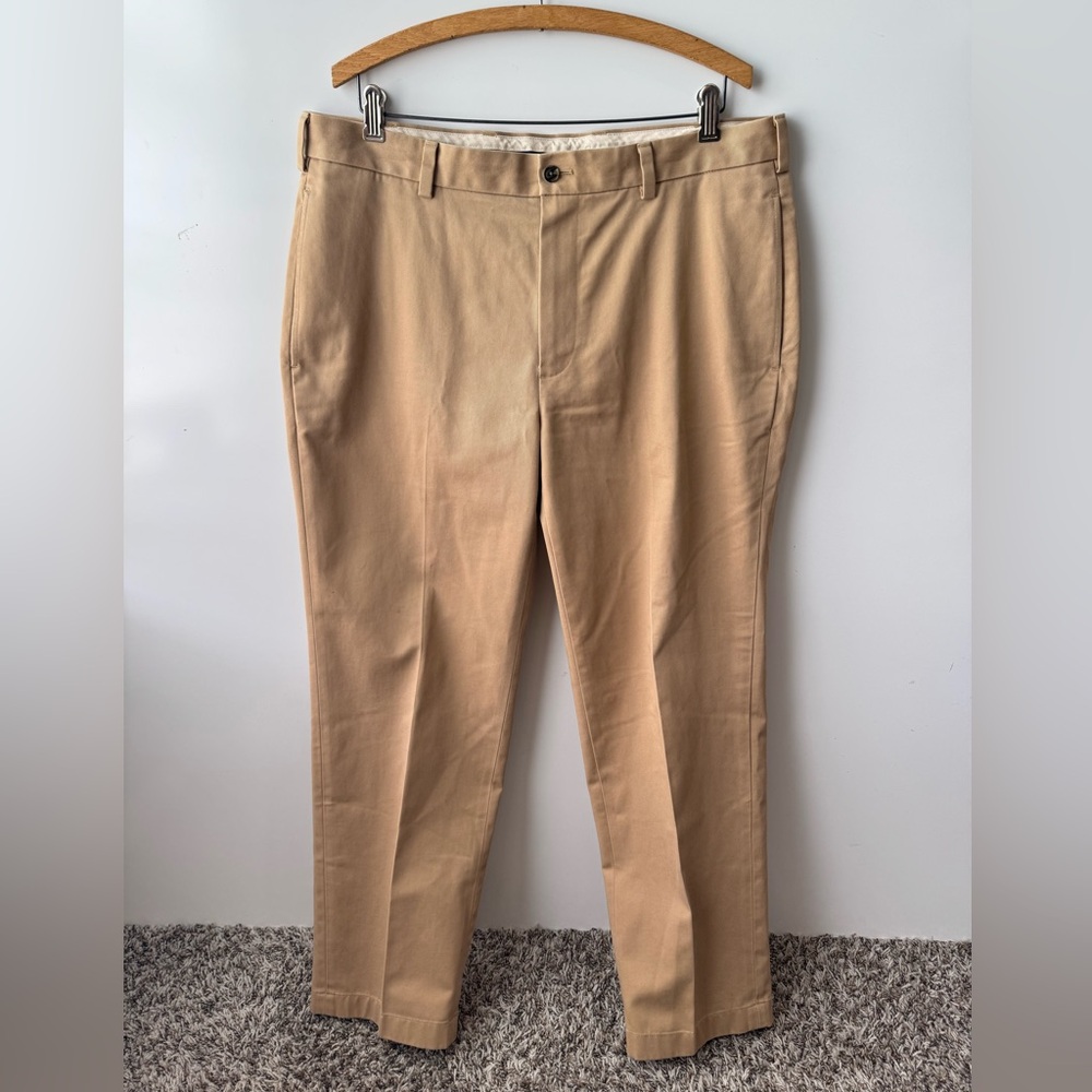BROOKS BROTHERS Mens Advantage Chino Clark Dark‎ Khaki Size 36\30